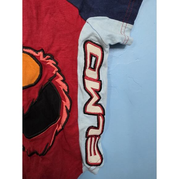 Vintage 18 Months Sesame Street Elmo Tee Light Embroidered Snap Back Closure - Picture 2 of 8